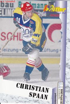 1999-00 Eishockey News 2.Bundesliga Germany #254 Christian Spaan Front