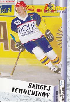 1999-00 Eishockey News 2.Bundesliga Germany #265 Sergej Tchoudinov Front