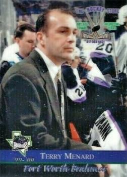 1999-00 Roox Fort Worth Brahmas (WPHL) #001310-20T Terry Menard Front