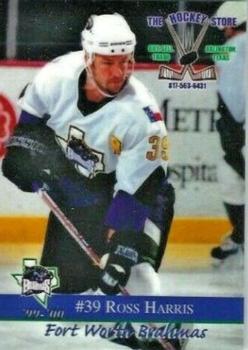 1999-00 Roox Fort Worth Brahmas (WPHL) #001310-16T Ross Harris Front