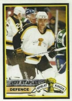 1994-95 Brandon Wheat Kings (WHL) Police #8 Jeff Staples Front