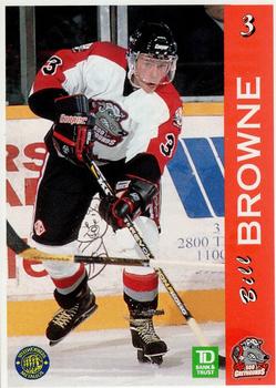 1996-97 TD Bank Sault Ste. Marie Greyhounds (OHL) #NNO Bill Browne Front