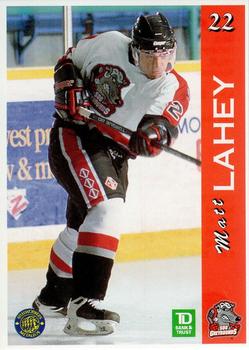 1996-97 TD Bank Sault Ste. Marie Greyhounds (OHL) #NNO Matt Lahey Front