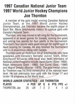 Mail “Grail” Day👍👍 1995-96 Joe Thornton Soo Greyhounds Game worn