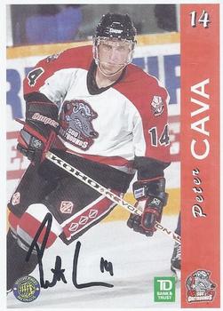 1996-97 TD Bank Sault Ste. Marie Greyhounds (OHL) - Autograph #NNO Peter Cava Front