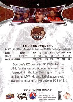 2016-17 Upper Deck AHL #1 Chris Bourque Back