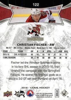 2016-17 Upper Deck AHL #122 Christian Fischer Back