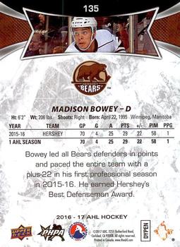 2016-17 Upper Deck AHL #135 Madison Bowey Back