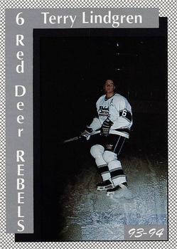 1993-94 Red Deer Rebels (WHL) #NNO Terry Lindgren Front