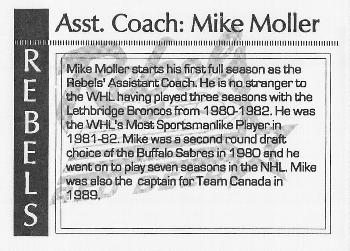 1993-94 Red Deer Rebels (WHL) #NNO Mike Moller Back