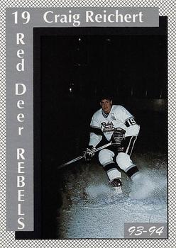 1993-94 Red Deer Rebels (WHL) #NNO Craig Reichert Front
