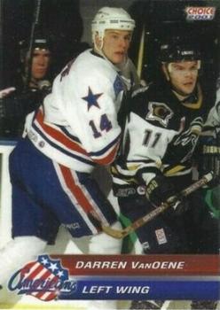 2000-01 Choice Rochester Americans (AHL) #23 Darren Van Oene Front