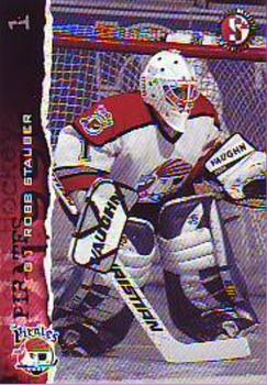 1996-97 SplitSecond Portland Pirates (AHL) #NNO Robb Stauber Front
