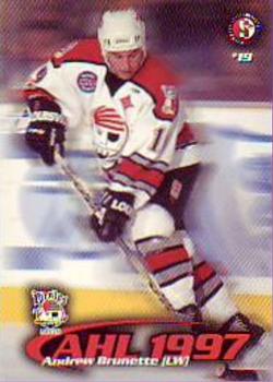 1997-98 SplitSecond Portland Pirates (AHL) #NNO Andrew Brunette Front