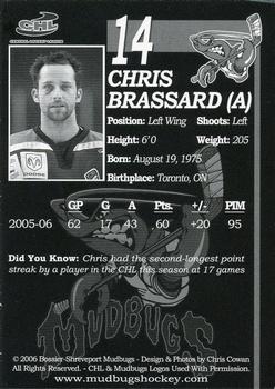 2005-06 Bossier-Shreveport Mudbugs (CHL) #2 Chris Brassard Back