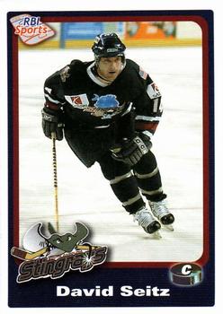 2003-04 RBI Sports ECHL #333 David Seitz Front