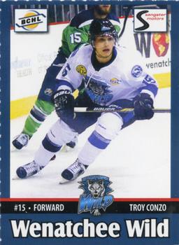 2015-16 Wenatchee Wild (BCHL) #8 Troy Conzo Front