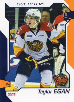 2015-16 Choice Erie Otters (OHL) #7 Taylor Egan Front
