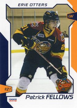 2015-16 Choice Erie Otters (OHL) #8 Patrick Fellows Front