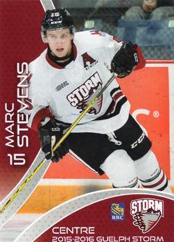 2015-16 M&T Printing Guelph Storm (OHL) #A-07 Marc Stevens Front