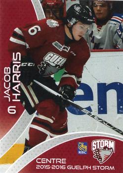 2015-16 M&T Printing Guelph Storm (OHL) #B-04 Jacob Harris Front