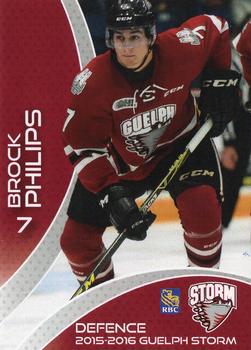 2015-16 M&T Printing Guelph Storm (OHL) #B-05 Brock Philips Front