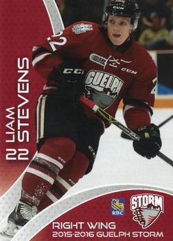 2015-16 M&T Printing Guelph Storm (OHL) #B-10 Liam Stevens Front