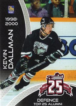 2015-16 Guelph Storm (OHL) Top 25 Alumni #A-03 Kevin Dallman Front