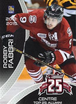 2015-16 Guelph Storm (OHL) Top 25 Alumni #B-07 Robby Fabbri Front