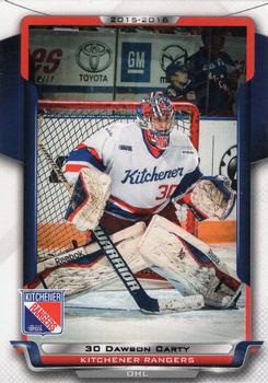 2015-16 Extreme Kitchener Rangers (OHL) #9 Dawson Carty Front