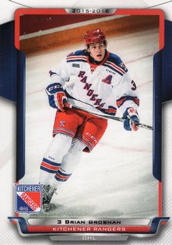 2015-16 Extreme Kitchener Rangers (OHL) #23 Brian Brosnan Front