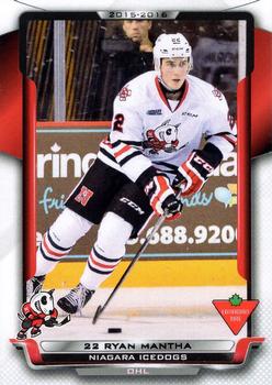 2015-16 Extreme Niagara IceDogs (OHL) #17 Ryan Mantha Front