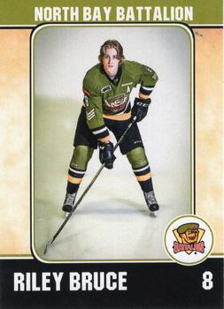 2015-16 Extreme North Bay Battalion (OHL) #7 Riley Bruce Front