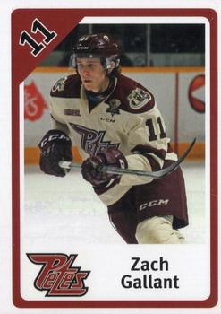 2015-16 Peterborough Petes (OHL) #NNO Zachary Gallant Front