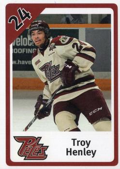 2015-16 Peterborough Petes (OHL) #NNO Troy Henley Front