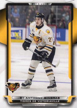 2015-16 Extreme Victoriaville Tigres (QMJHL) #14 Anthony Gingras Front