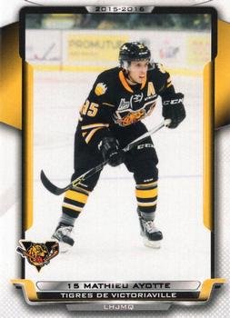 2015-16 Extreme Victoriaville Tigres (QMJHL) #17 Mathieu Ayotte Front