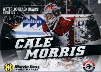 2015-16 Martin Food Bros. Waterloo Black Hawks (USHL) #19 Cale Morris Front