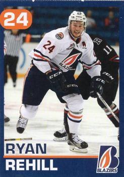 2015-16 Kamloops Blazers (WHL) #17 Ryan Rehill Front