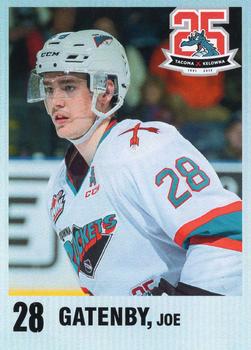 2015-16 Kelowna Rockets (WHL) #NNO Joe Gatenby Front