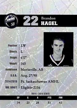 2015-16 Red Deer Rebels (WHL) #NNO Brandon Hagel Back