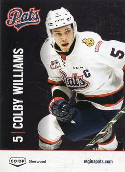 2015-16 Co-op Regina Pats (WHL) #NNO Colby Williams Front