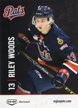 2015-16 Co-op Regina Pats (WHL) #NNO Riley Woods Front