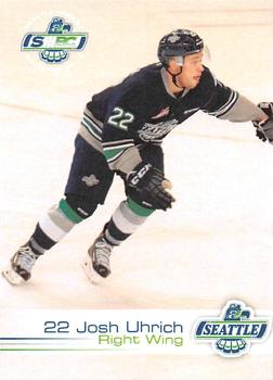 2015-16 Booster Club Seattle Thunderbirds (WHL) #16 Josh Uhrich Front