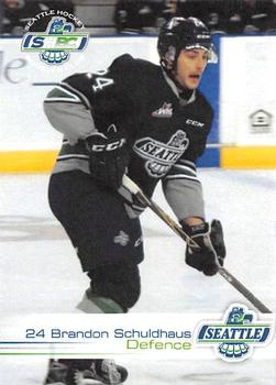 2015-16 Booster Club Seattle Thunderbirds (WHL) #17 Brandon Schuldhaus Front