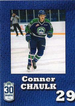 2015-16 Swift Current Broncos (WHL) #NNO Connor Chaulk Front