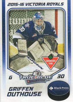 2015-16 Black Press Victoria Royals (WHL) #13 Griffen Outhouse Front