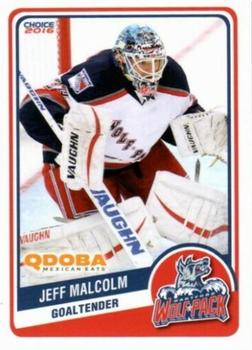 2015-16 Choice Hartford Wolf Pack (AHL) #14 Jeff Malcolm Front