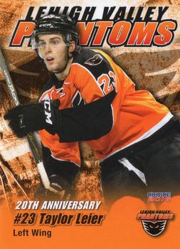 2015-16 Choice Lehigh Valley Phantoms (AHL) #14 Taylor Leier Front