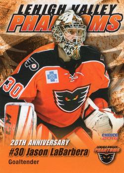 2015-16 Choice Lehigh Valley Phantoms (AHL) #17 Jason Labarbera Front